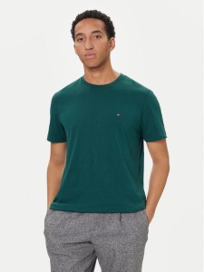 Tommy Hilfiger T-Shirt Ess Seasonal MW0MW39995 Zielony Regular Fit
