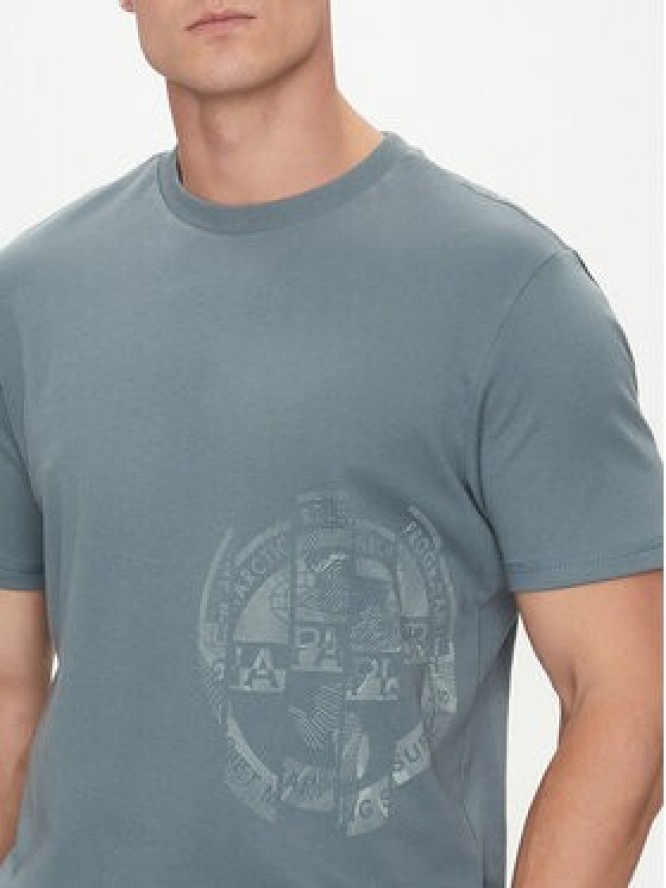 Napapijri T-Shirt S-Vanni NP0A4IEA Niebieski Regular Fit