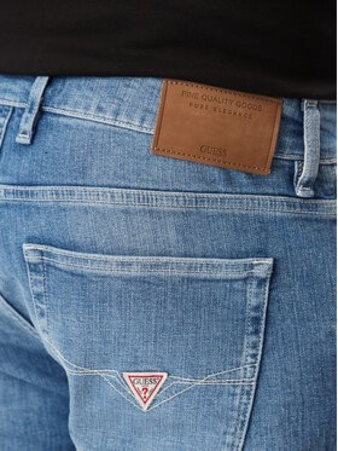 Guess Jeansy M6YAS2 D1289 Niebieski Regular Fit