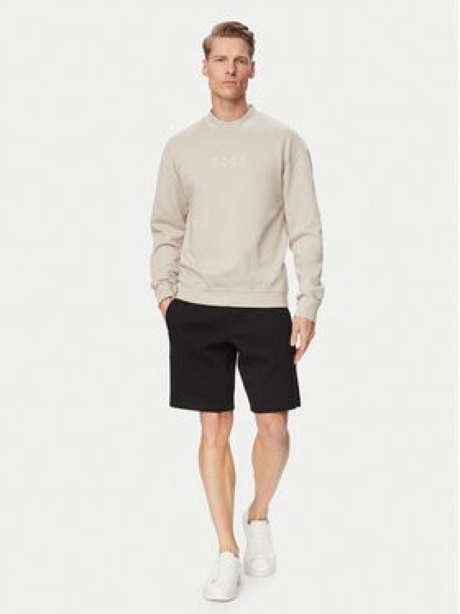 BOSS Bluza 50561510 Beżowy Regular Fit