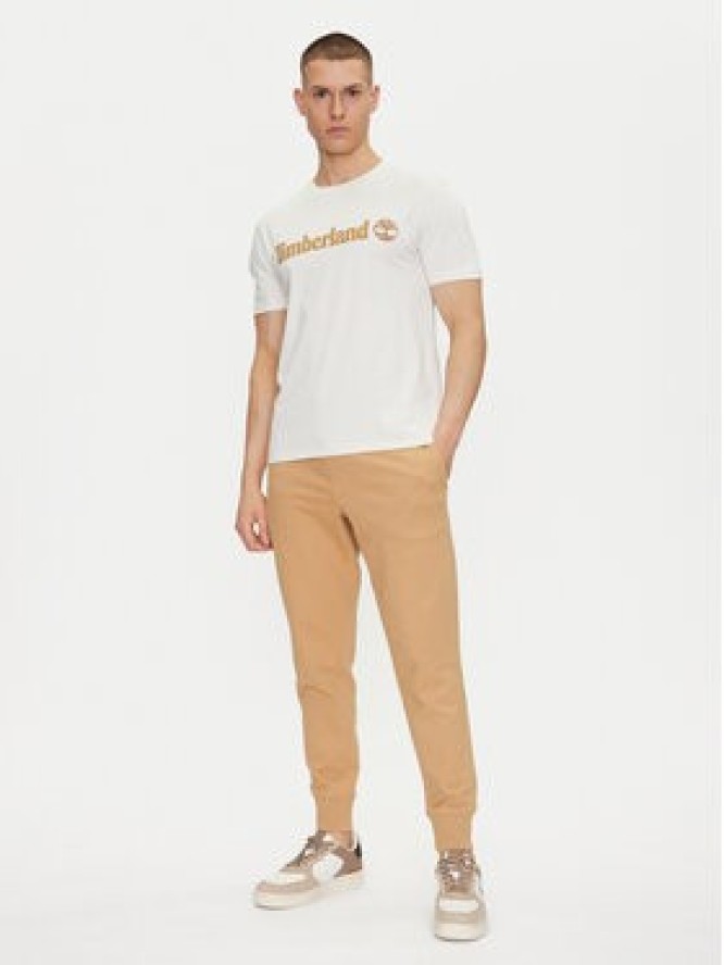 Timberland T-Shirt TB0A5UPQ Écru Regular Fit