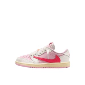 Air Jordan 1 Retro Low OG SP Travis Scott Sail Tropical Pink Enfant