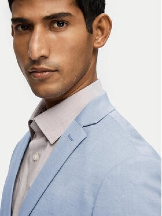 Selected Homme Marynarka 16092418 Błękitny Slim Fit