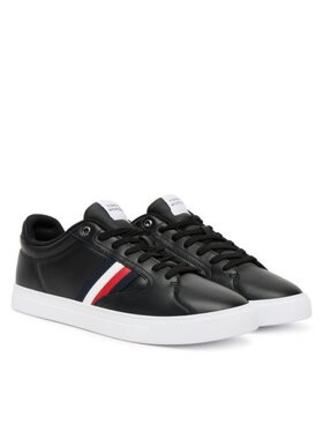 Tommy Hilfiger Sneakersy Icon Court Stripes FM0FM05628 Czarny