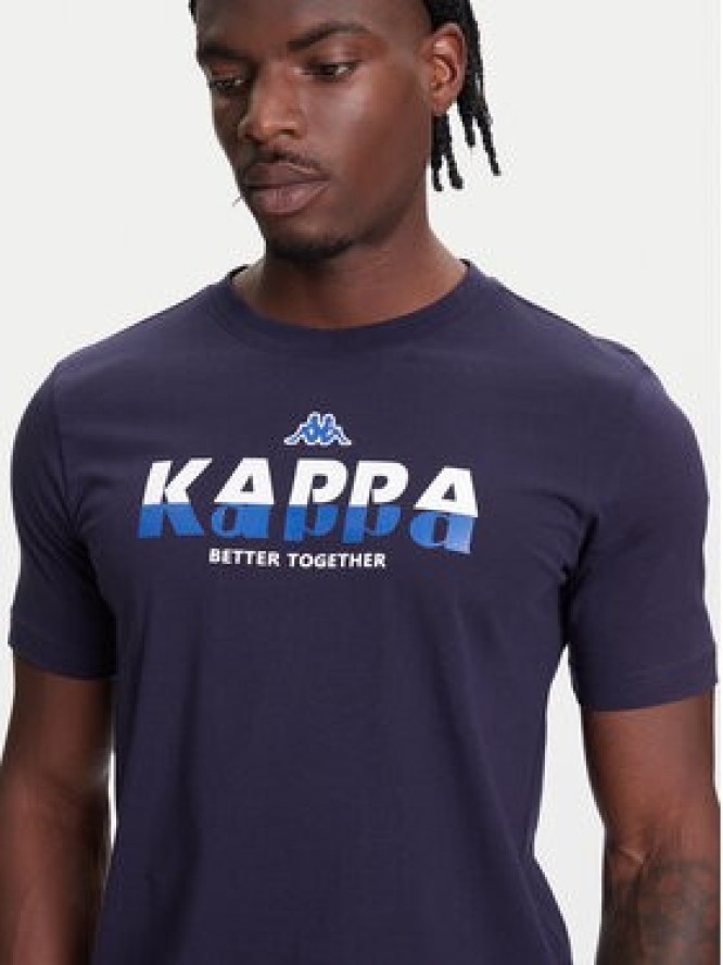 Kappa T-Shirt 351U8KW 193 Granatowy Regular Fit