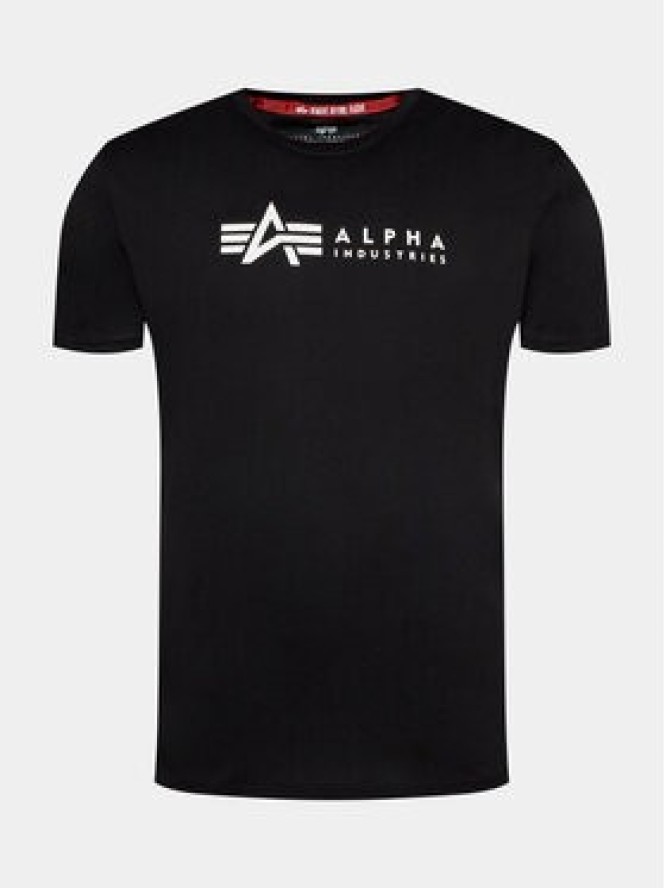 Alpha Industries Komplet t-shirtów Alpha Label T 118534 Czarny Regular Fit