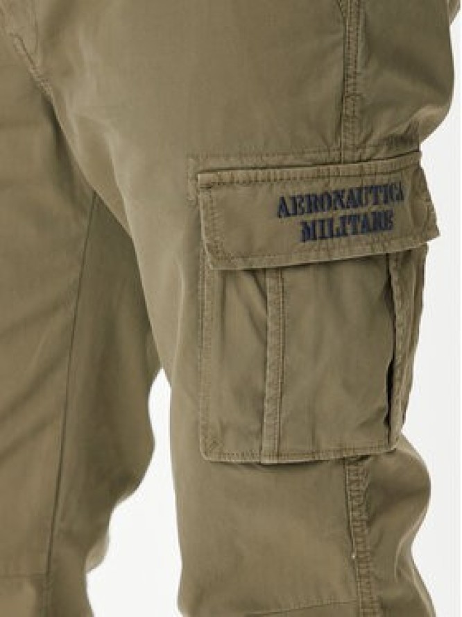 Aeronautica Militare Spodnie materiałowe 252PA1329UCT0244 Zielony Regular Fit