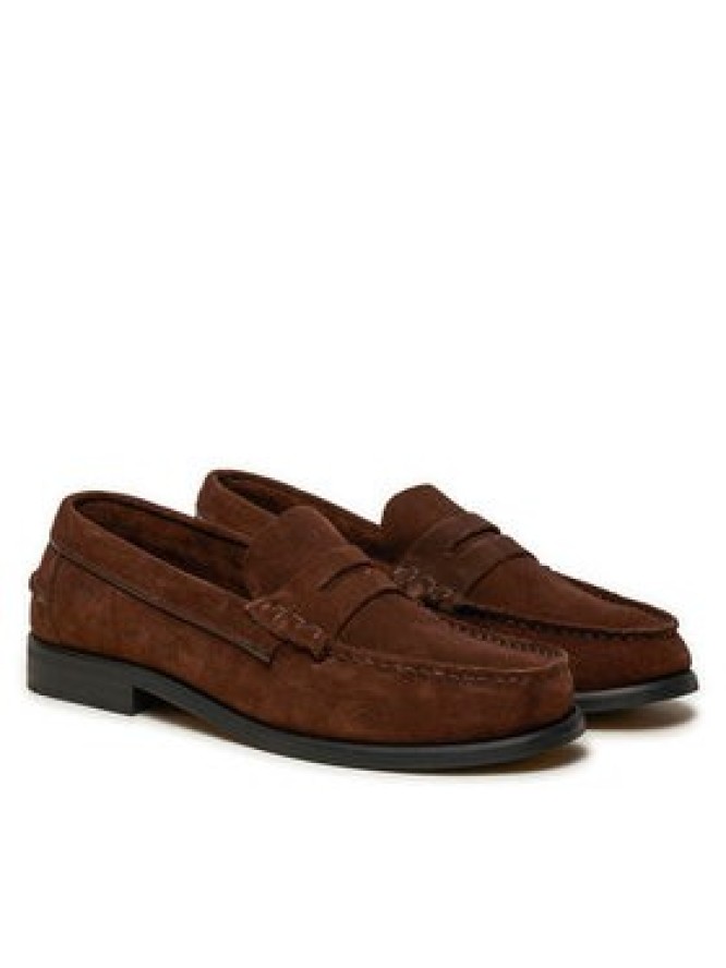 Tommy Hilfiger Lordsy Classic Hilfiger Suede Loafer FM0FM05363 Brązowy