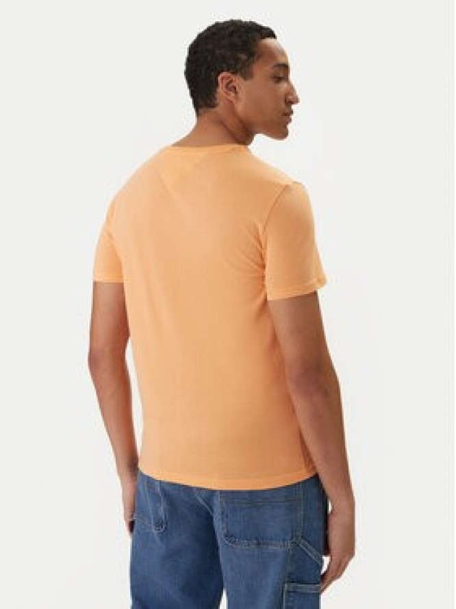 Tommy Jeans T-Shirt DM0DM20363 Pomarańczowy Slim Fit