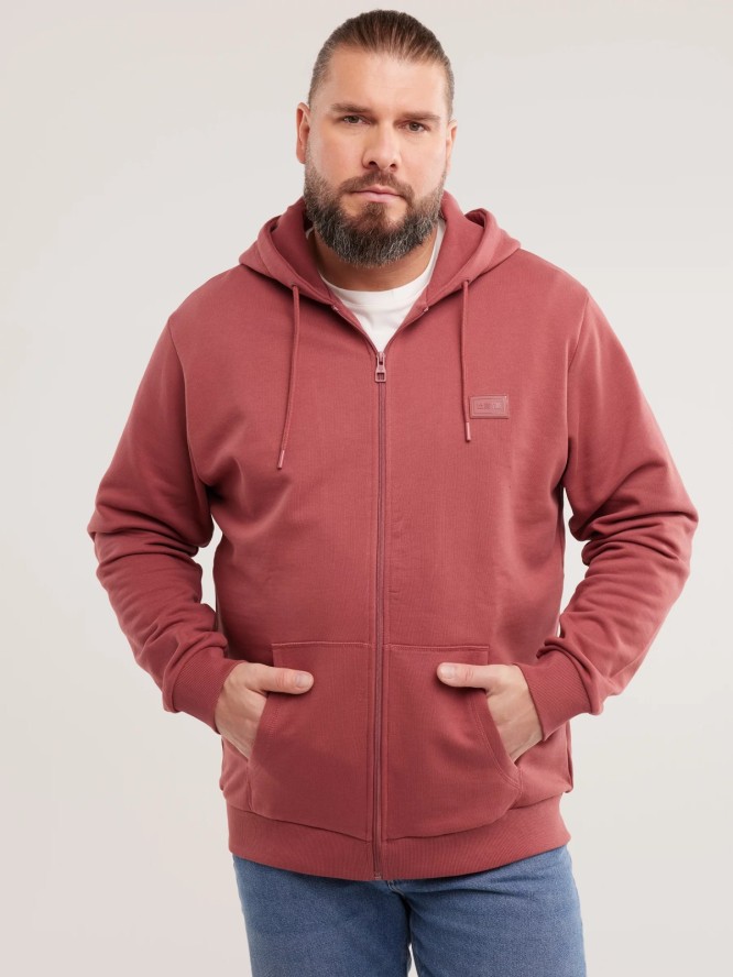 Bluza męska rozpinana z kapturem ciemnoróżowa Artish 602