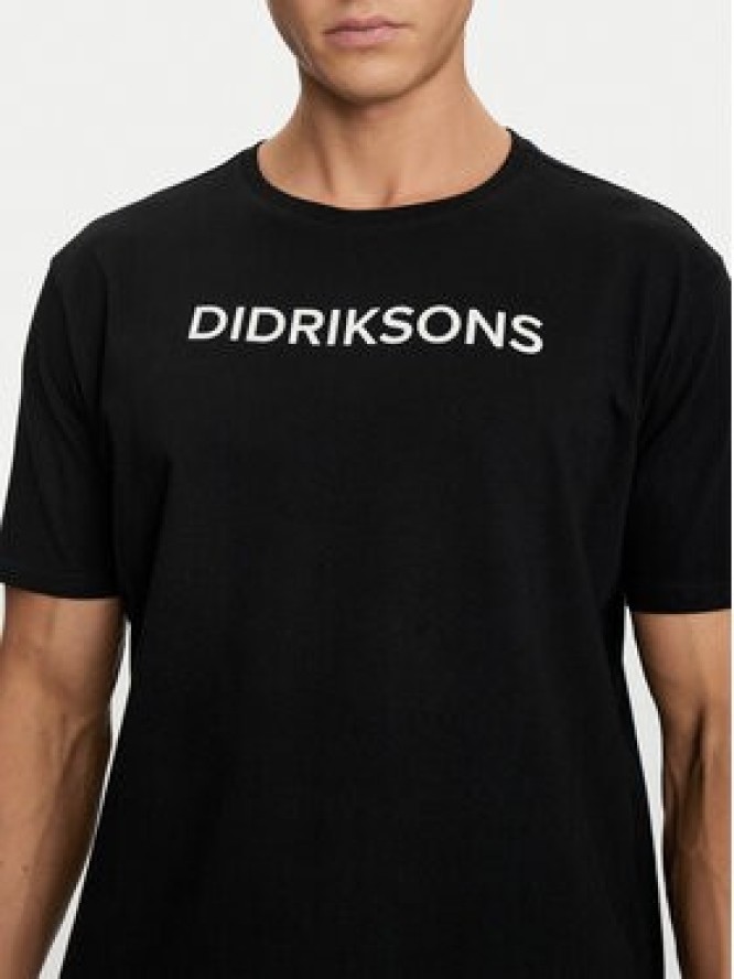 Didriksons T-Shirt Harald 505551 Czarny Regular Fit