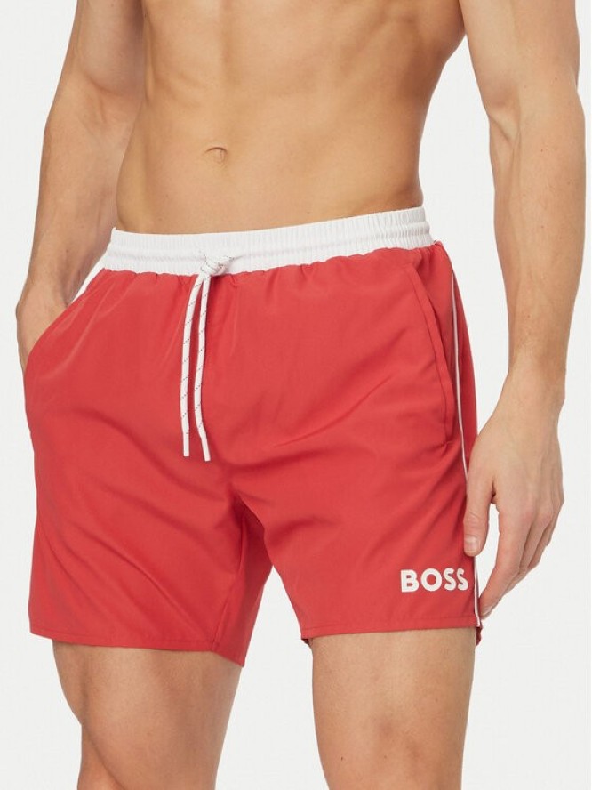 BOSS Szorty kąpielowe Starfish 50514429 Różowy ciemny Regular Fit