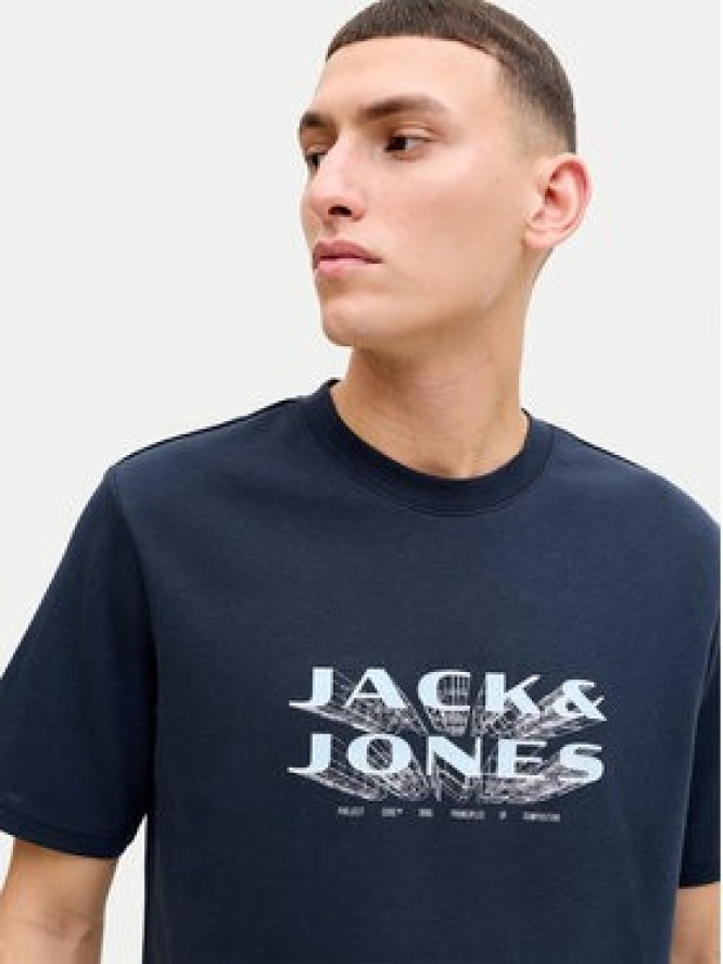 Jack & Jones T-Shirt Fusion 12289880 Niebieski Regular Fit
