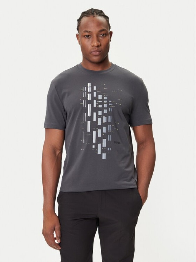 BOSS T-Shirt GRX Zone 50543808 Szary Regular Fit