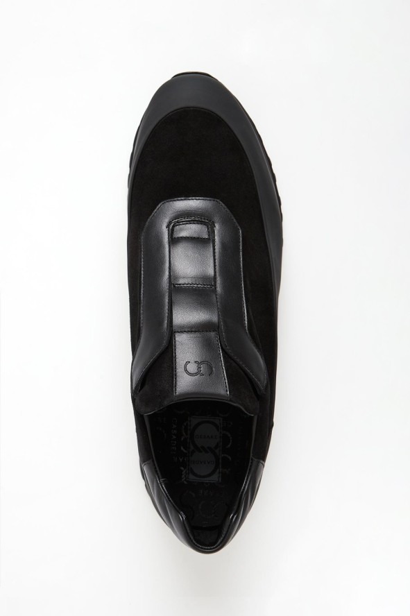 Sneakersy męskie skórzane CESARE CASADEI