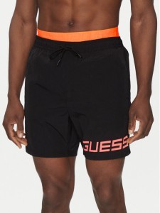 Guess Szorty kąpielowe F5GT12 WH1C2 Czarny Regular Fit