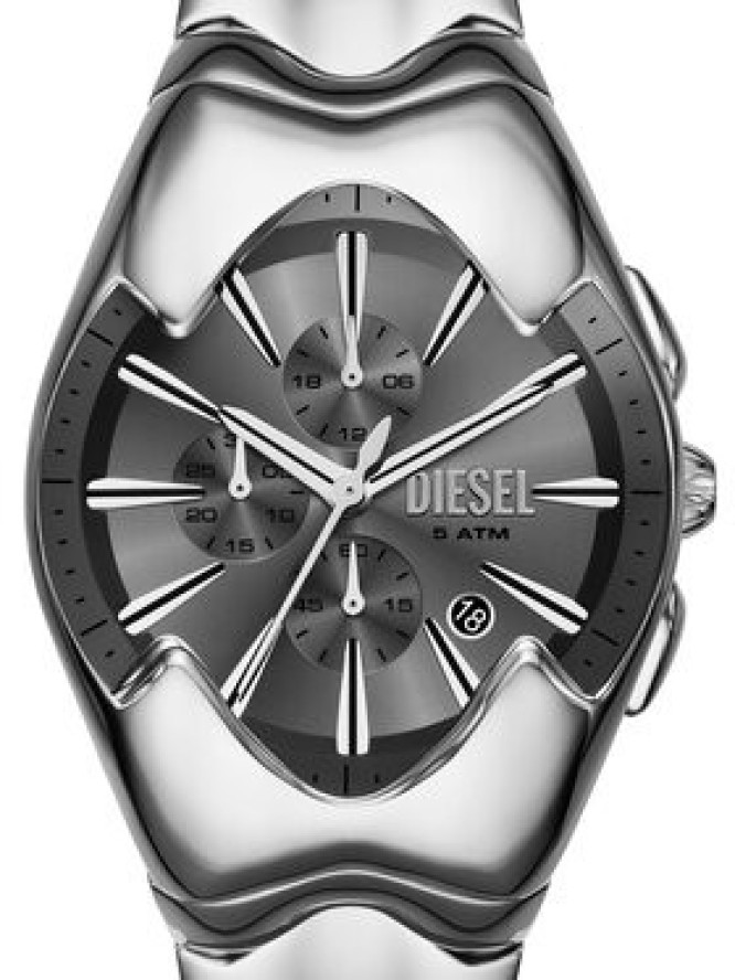 Diesel Zegarek Mercurial DZ4683 Srebrny
