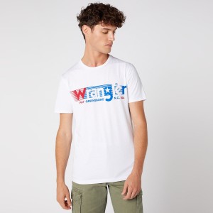 MĘSKI T-SHIRT WRANGLER SS TEE WHITE W7D2FQ989 112131749