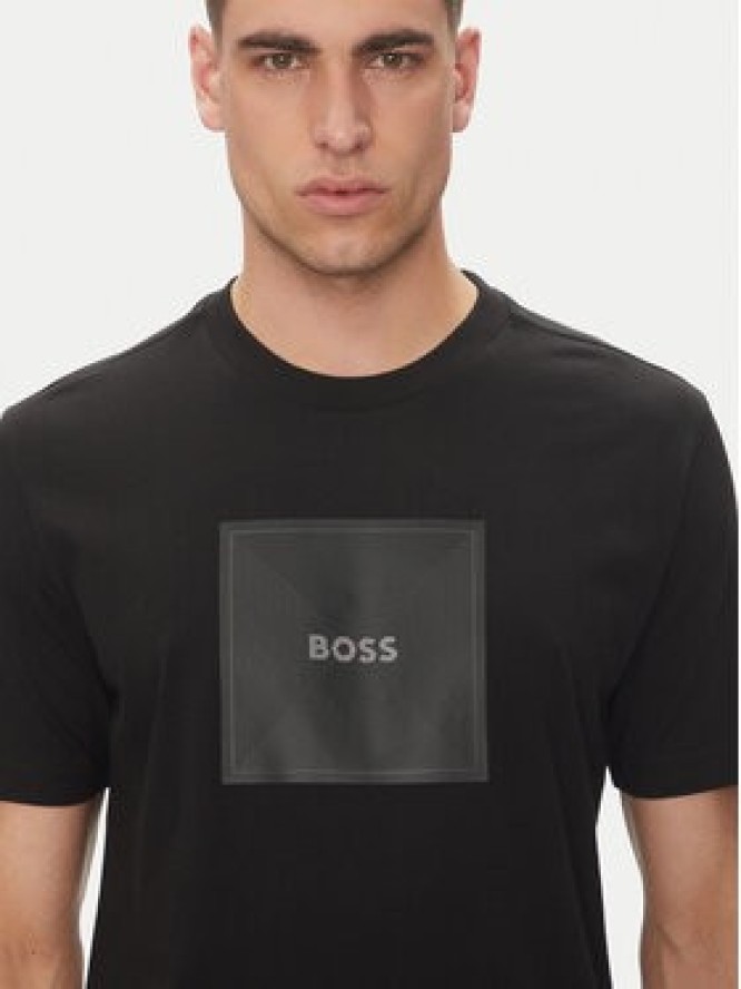 BOSS T-Shirt Logo 50538096 Czarny Regular Fit