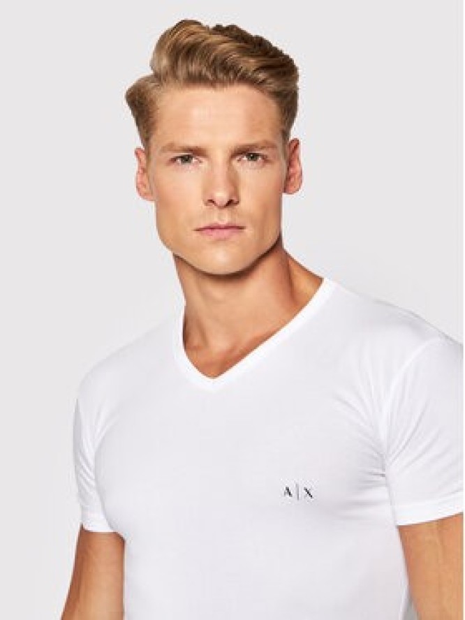 Armani Exchange Komplet t-shirtów 956004 CC282 04710 Biały Regular Fit