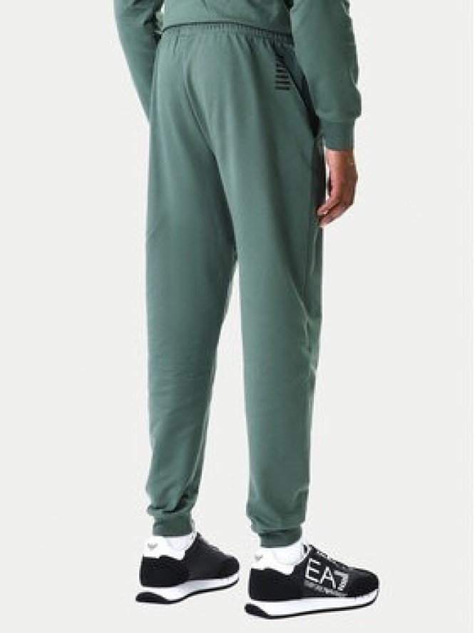 EA7 Emporio Armani Spodnie dresowe 8NPP66 PJVRZ U7260 Zielony Regular Fit