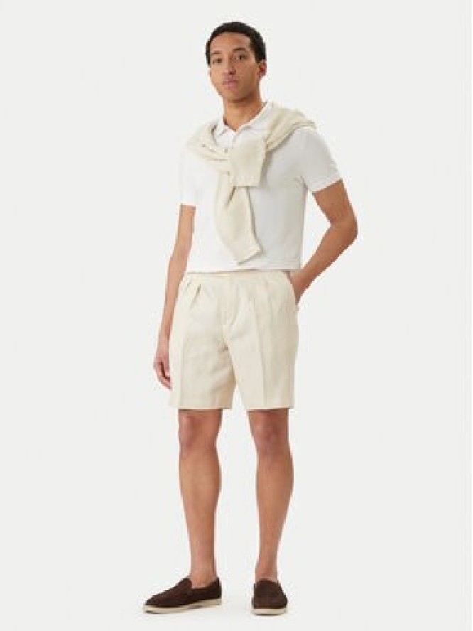 BOSS Szorty materiałowe H-Perin 50561858 Beżowy Tapered Fit