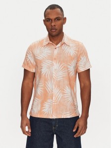 Guess Koszula M5GH68 WH3A0 Pomarańczowy Regular Fit