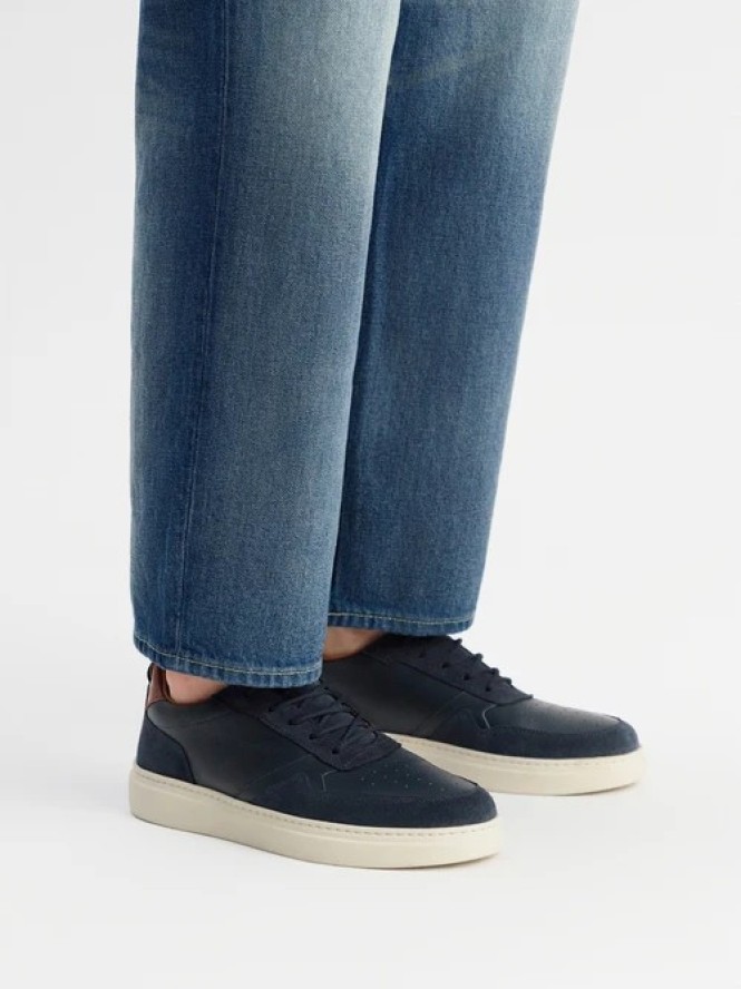 Granatowe sneakersy męskie