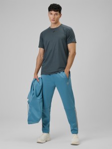 4F Spodnie treningowe szybkoschnące męskie - granatowe M