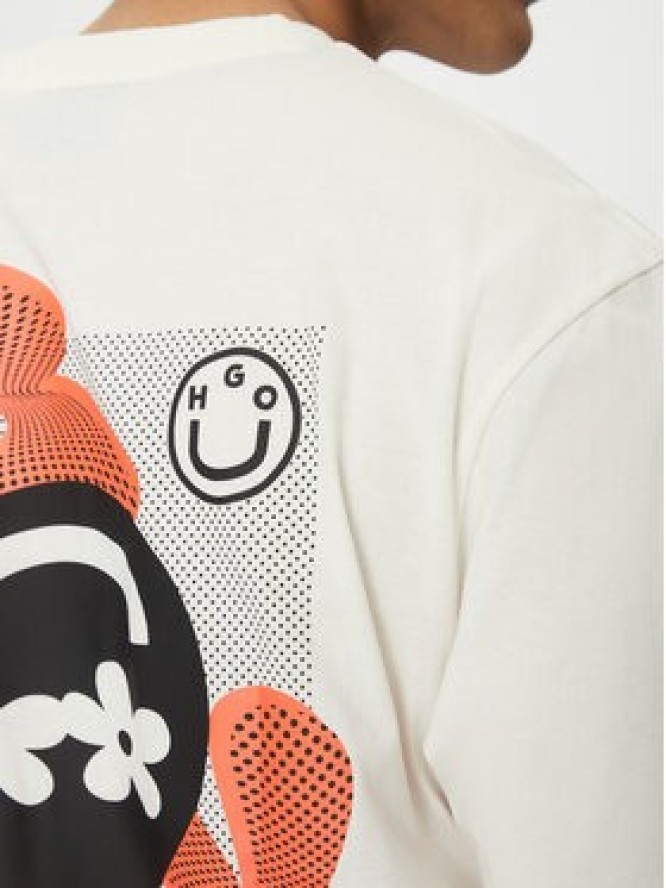 HUGO T-Shirt Nufloro 50533387 Biały Regular Fit