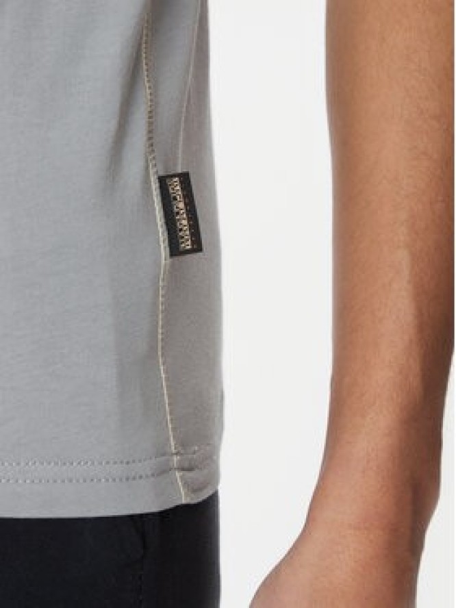 Napapijri T-Shirt S-Aylmer NP0A4HTO Szary Regular Fit