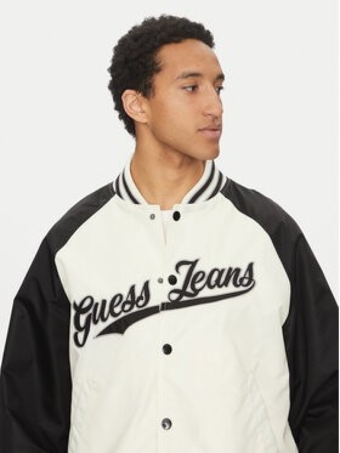 Guess Jeans Kurtka bomber M5GL32 WHAA2 Beżowy Regular Fit
