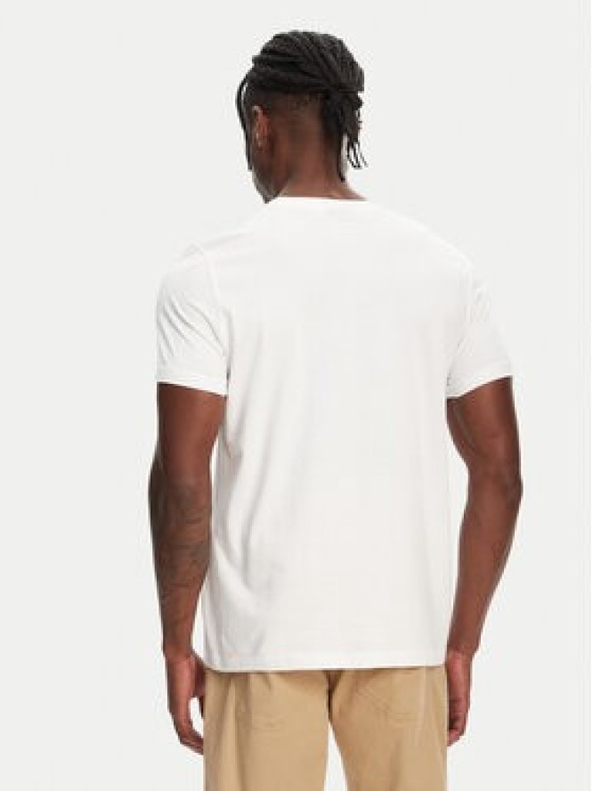 Robe di Kappa T-Shirt Luc 611187W Biały Regular Fit