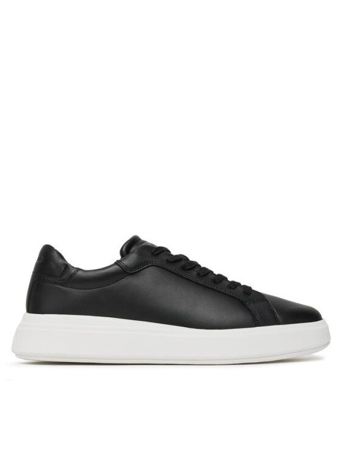 Calvin Klein Sneakersy Low Top Lace Up Lth HM0HM01016 Czarny