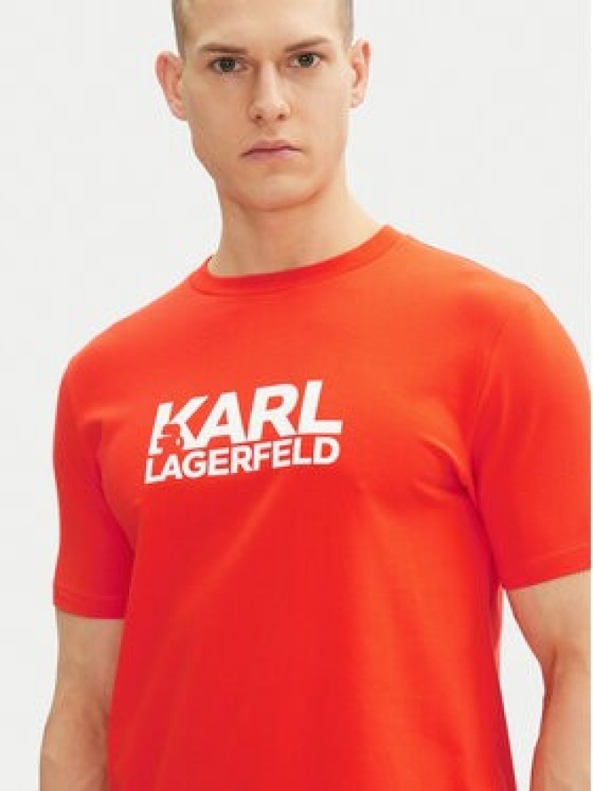 KARL LAGERFELD T-Shirt 755087 552235 Czerwony Regular Fit