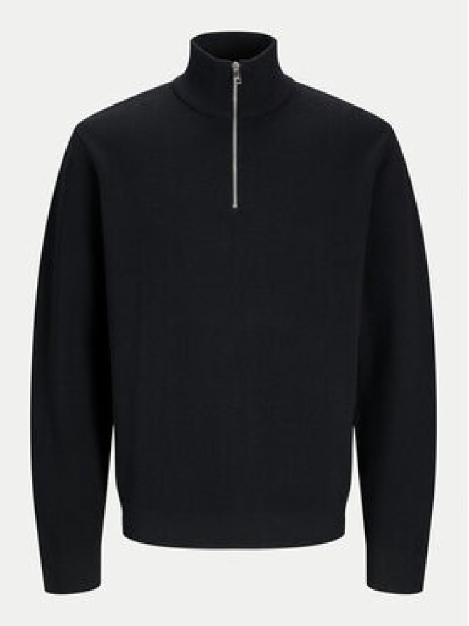 Jack & Jones Sweter Milano 12259664 Czarny Relaxed Fit