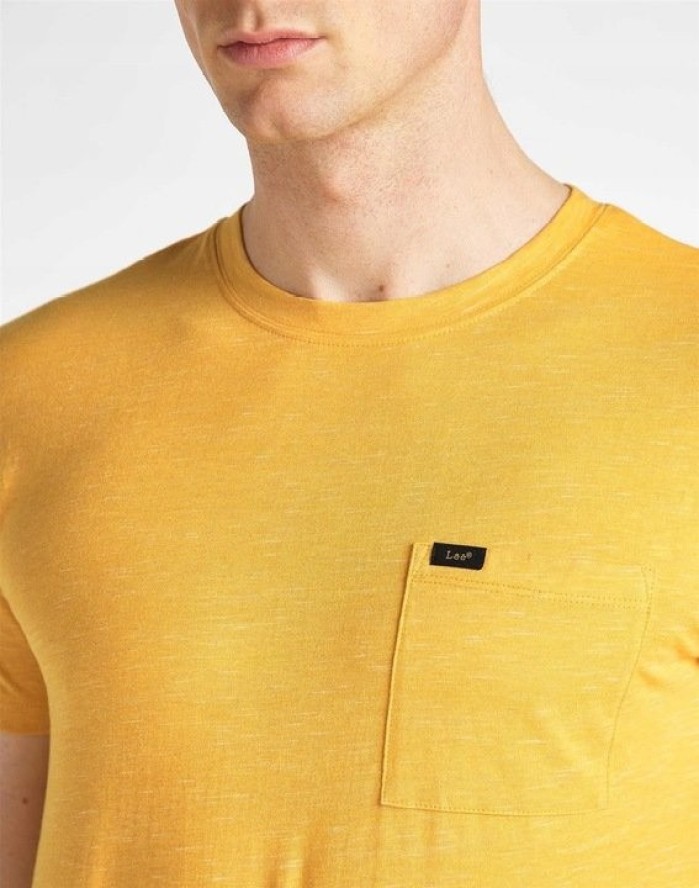 LEE ULTIMATE POCKET TEE MĘSKI T-SHIRT GOLDEN YELLOW L66JWTNF 112116509