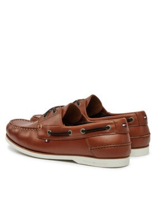 Tommy Hilfiger Półbuty Th Boat Shoe Core Lth FM0FM05569 Brązowy