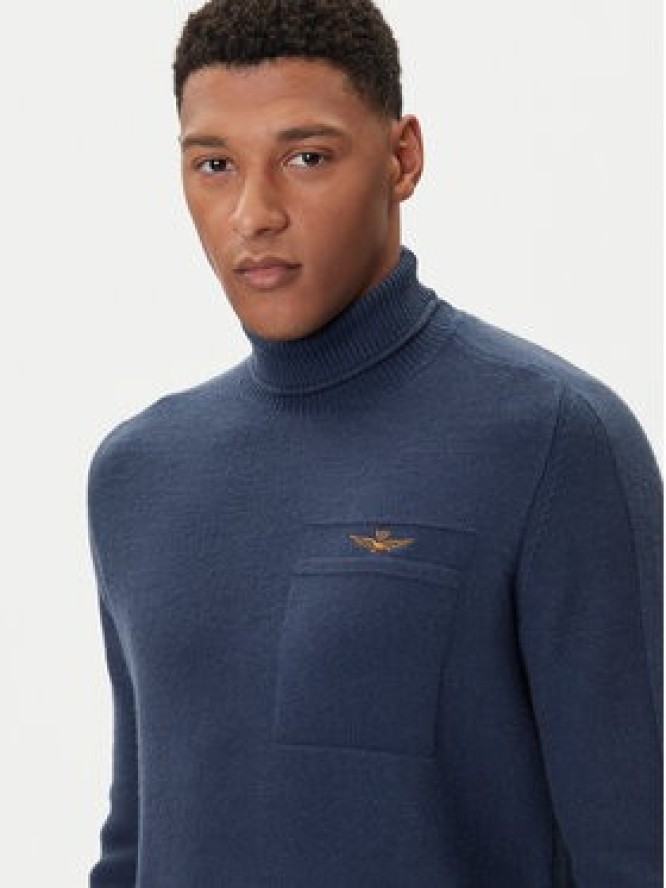 Aeronautica Militare Golf 252MA1587UL00904 Granatowy Regular Fit