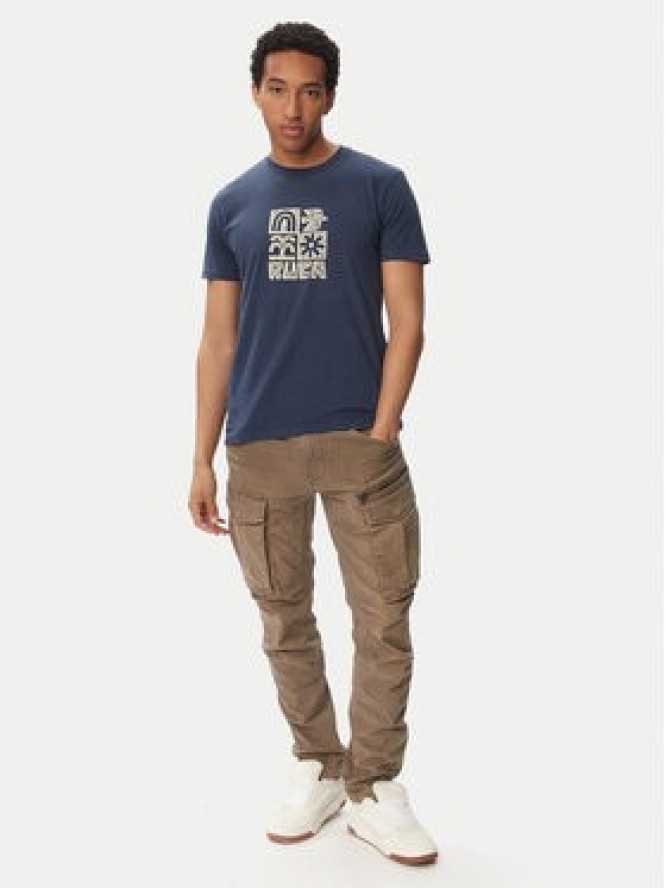 RVCA T-Shirt Mosaic 23A351543 Zielony Regular Fit