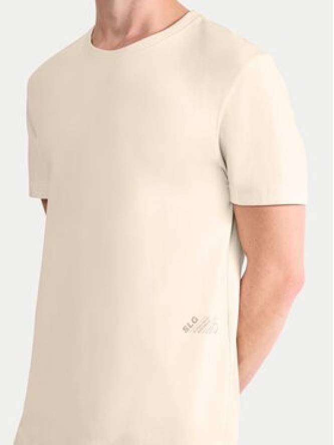 Sloggi T-Shirt 10215508 Beżowy Regular Fit