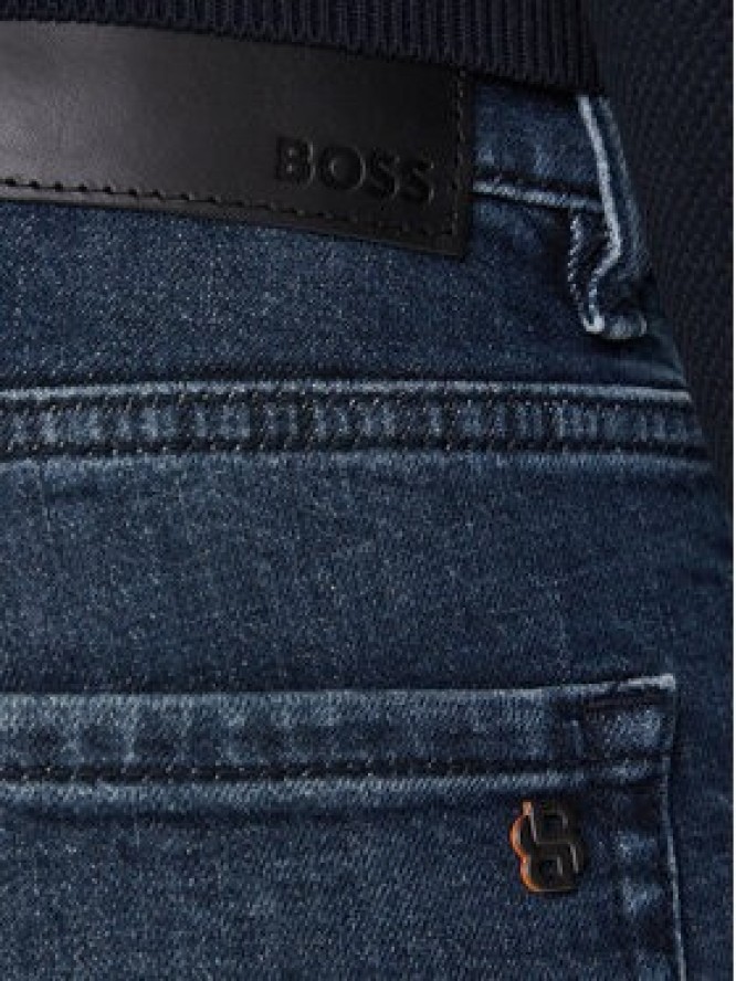 BOSS Jeansy Onyx Bo 50544651 Granatowy Tapered Fit