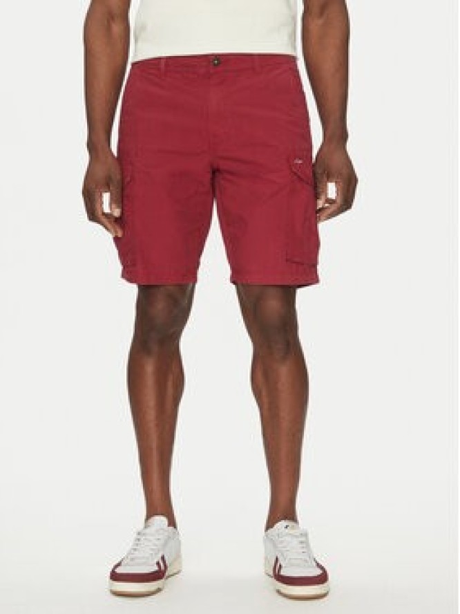 Napapijri Szorty materiałowe Noto 2.0 NP0A4HOQ Czerwony Regular Fit