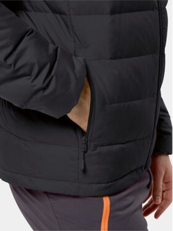 Jack Wolfskin Kurtka puchowa Ather Down Hoody 1207671 Czarny Regular Fit