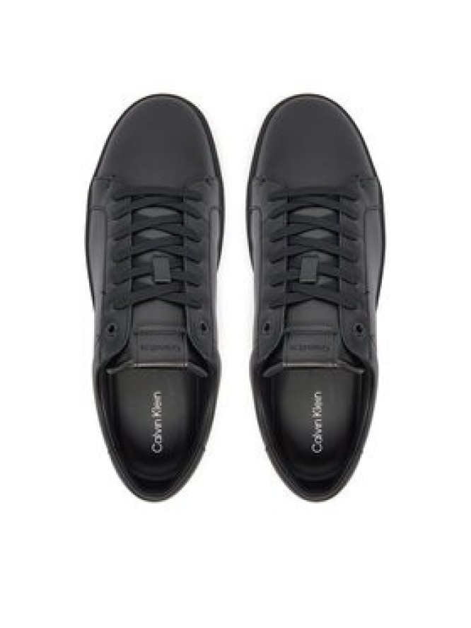 Calvin Klein Sneakersy Low Top Lace Up Lth HM0HM01971 Czarny