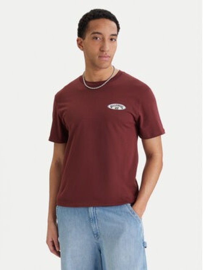 Billabong T-Shirt Orbit Arch EBYZT00522 Bordowy Regular Fit