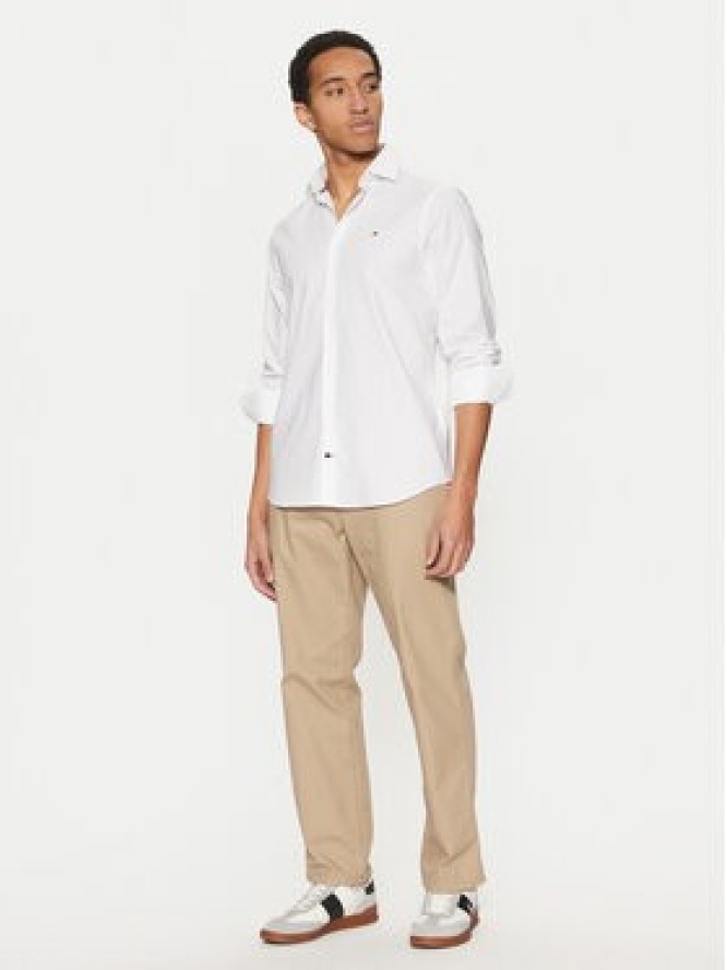 Tommy Hilfiger Koszula MW0MW37597 Biały Slim Fit