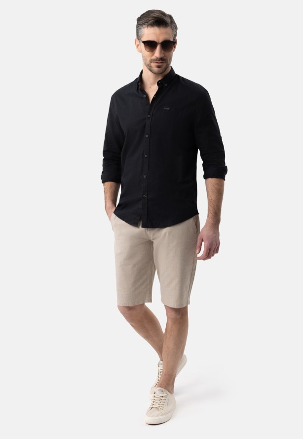 Krótkie spodenki z paskiem P-DANIELS