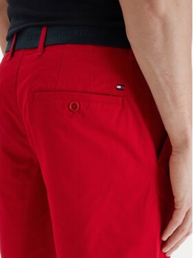 Tommy Hilfiger Komplet szorty i pasek Denton MW0MW42349 Czerwony Slim Fit