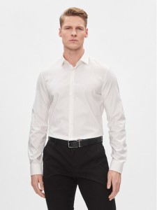 Calvin Klein Koszula K10K112301 Biały Slim Fit